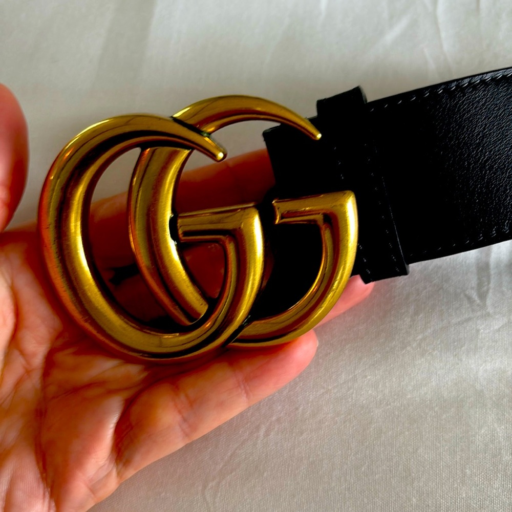 Women’s Gucci belt marmont Leather double g